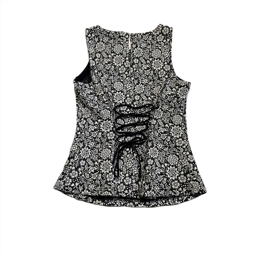 Anthropologie Vanessa Virginia Sleeveless Blouse Lace Back Decoration Accent XS - Picture 7 of 7